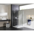 Душевой уголок Cezares CRYSTAL-S-AH-2-100/90-C-Cr-R, 100 х 90 см, стекло прозрачное, цвет профиля хр