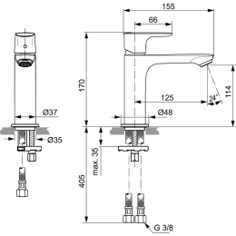 Смеситель для раковины Ideal Standard A7015AA