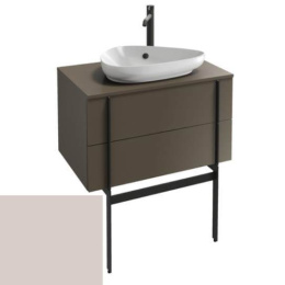 Тумба под раковину Jacob Delafon Nouvelle Vague 80 см, EB3039-G1H, бледно-розовый глянцевый