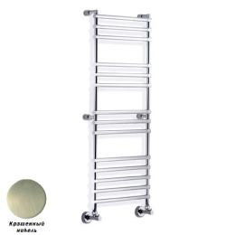 Фото Полотенцесушитель водяной Margaroli Sole 464-14, 4644714BNN, шлифованный никель