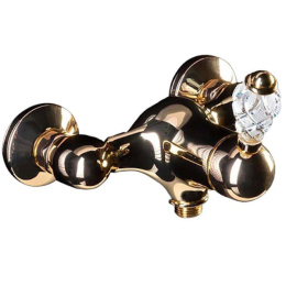 Фото Смеситель для душа Boheme Crystal (284-CRST) золото