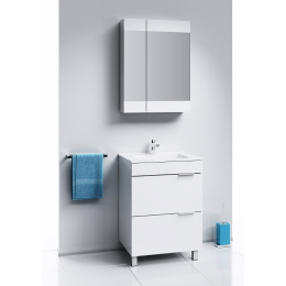 Шкаф зеркальный Aqwella Brig Br.04.06/W белый