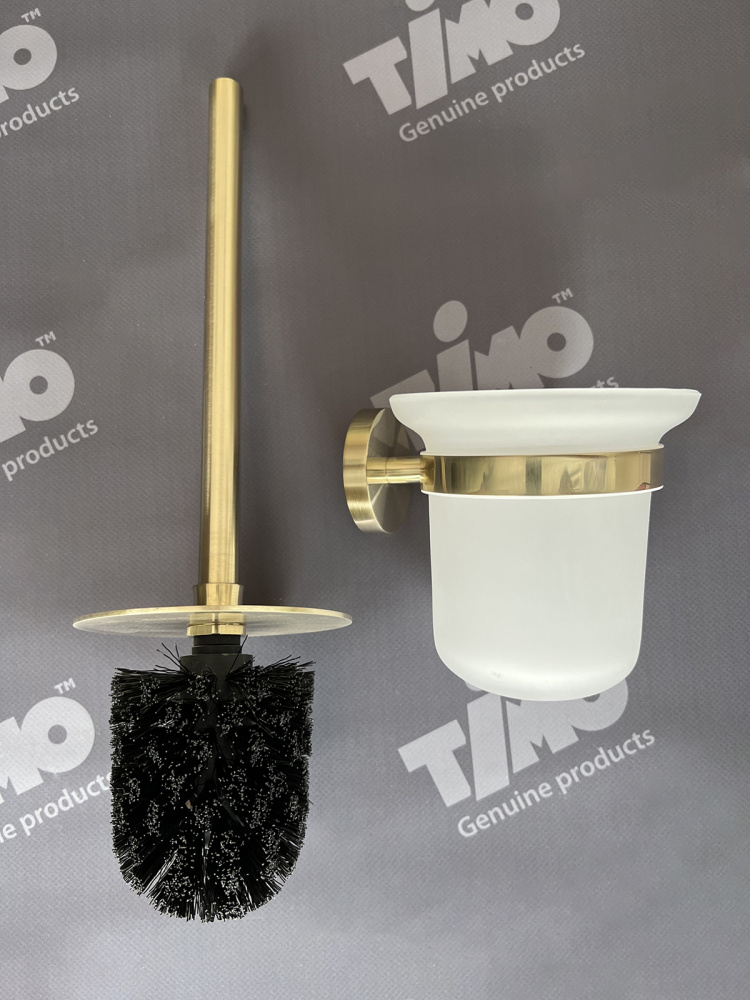 Фото Щетка для туалета Timo Saona 13061/17 золото матовое