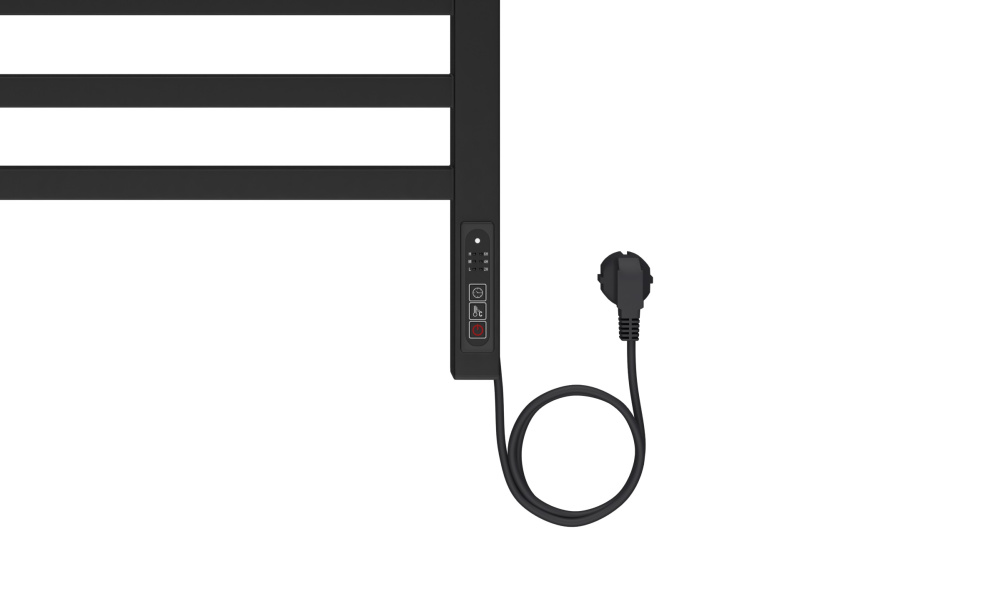 Фото Полотенцесушитель электрический Aquatek Альтаир (AQ EL KP0770BL), цвет черный