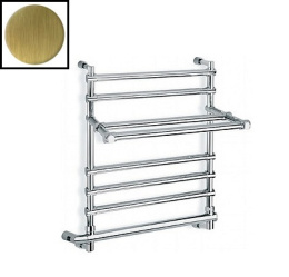 Фото Полотенцесушитель электрический Margaroli Sole 552-6 BOX 5524707OBPB, с полкой, высота 63.5 см, шири