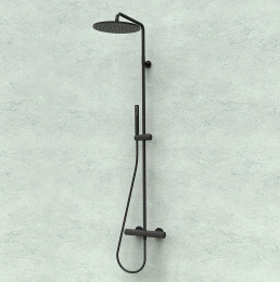 Душевая система Bossini Cosmo L10092.073 с термостатом, черный