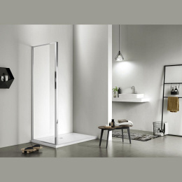 Неподвижная душевая стенка Aquatek (AQNAA6310-90), цвет хром