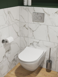 Унитаз Cersanit Brasko Smart Clean On DPL EO slim LP 64824 подвесной с сиденьем Микролифт