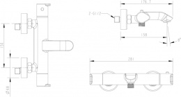 Фото Термостат для ванны Bravat Waterfall (F673114C-01A-RUS)