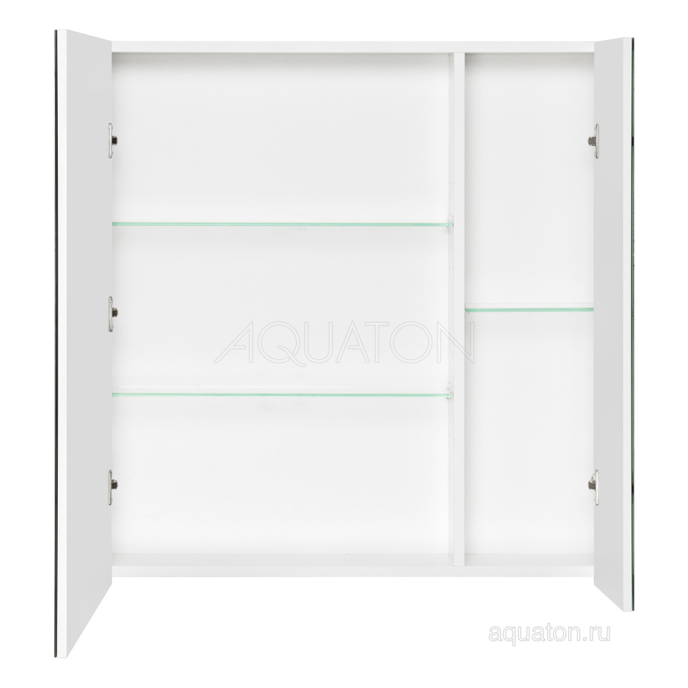 Фото Зеркальный шкаф Aquaton Беверли 80 белый 1A237102BV010