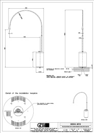 Смеситель для раковины Gessi Goccia (33716#031) черный, хром