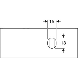Тумба под раковину Geberit VariForm 501.178.00.1, 135 см, с сифоном, цвет тёмно-серый