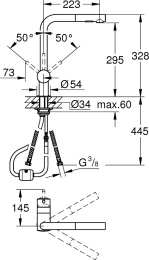 Grohe Minta 30274A00 Смеситель для кухонной мойки