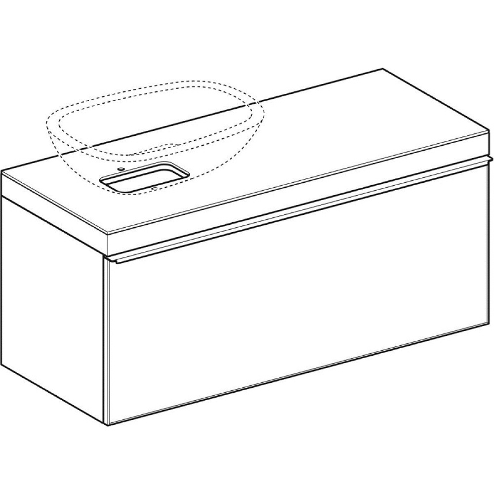Geberit Citterio 500.561.JJ.1 Тумба для раковины, с ящиками выдвижными