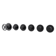 Смеситель для душа Remer Chrono CH98D5PCFP, черный брашированный хром