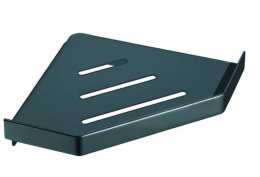 Фото Угловая полка Boheme Q (10318-SGM) антрацит глянец