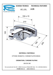 Фото Смеситель Remer для ванны  короткий нос RR A05
