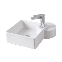 Фото Раковина накладная ArtCeram Cartesio (CAL003 05 00) белый матовый