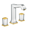 Смеситель для раковины на 3 отверстия 31305090 Hansgrohe Metropol Classic (хром, золото)