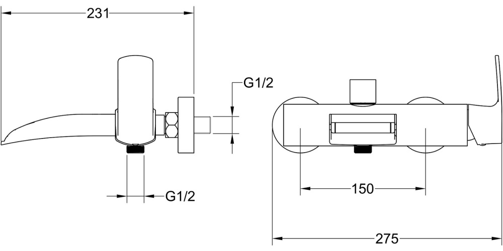 Фото Смеситель для ванны Timo Lumi (4214/00Y chrome)