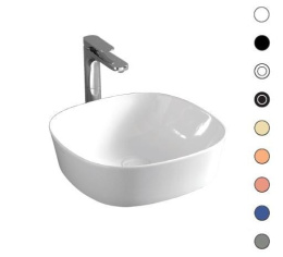 Раковина накладная 42 см ArtCeram Ghost (GHL001 05 00) белый