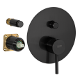 Смеситель для душа Remer X Style X09KBCFP, чёрный брашированный хром