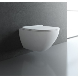 043270 Комплект BERGES: инсталляция NOVUM, кнопка D7, унитаз PUMA Rimless 51 см, сидение дюропласт T