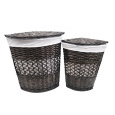 Корзина WasserKraft Salm WB-270-L угловая большая для белья с крышкой