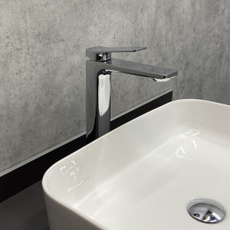 Фото Смеситель для раковины, картридж 35 мм, хром, FC071B-CCT