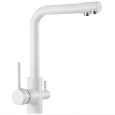 Смеситель для кухни MATRIX SMF-323607/WT 40 мм с краном для питьевой воды, цвет белый
