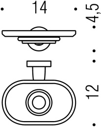 Мыльница подвесная Colombo Basic B2701, стекло хром