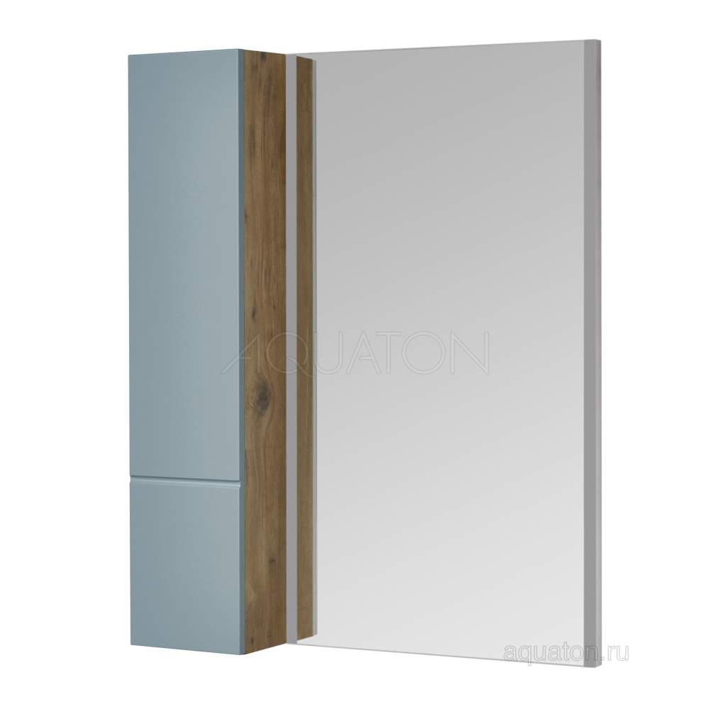 Шкафчик Aquaton модуль для зеркала Мишель 23 дуб рустикальный, фьорд 1A244303MIX30