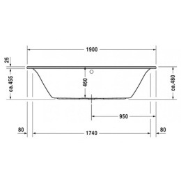 Фото Акриловая ванна 190x90 Duravit (700245000000000)