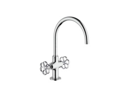 Фото Смеситель для раковины Mamoli Hipster 423800000051 1 отв. с донным клапаном, Chrome