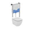 Инсталляция Ideal Standard ProSys R030501 с унитазом T007901 TESI AquaBlade, клавиша, сиденье микрол