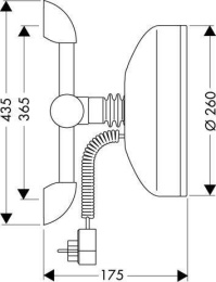 Косметическое зеркало с подсветкой 73520 000 Hansgrohe Comtess de Luxe
