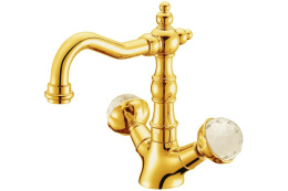 Фото Смеситель для умывальника Boheme Imperiale Presente (332) золото
