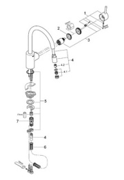 Смеситель Grohe Concetto New 32663 DC1 для кухни - суперсталь