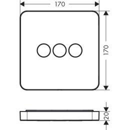 Hansgrohe Axor ShowerSelect 36773000 Запорно-переключающее устройство