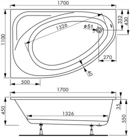 Vagnerplast VPPP17001FP3-04 Панель к ванне Hapi 170
