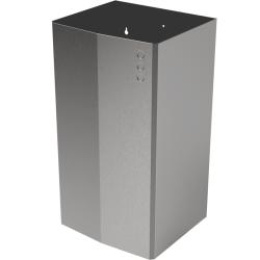 Фото Nofer 14077.65.EVO.S Контейнер для мусора настенный из нержавеющей стали матовый 65 л. Nofer EVO