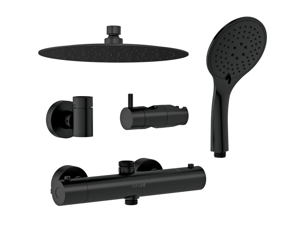 Душевая система BRASKO BLACK с термостатом 63112