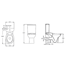 Унитаз компакт W900901 Ideal Standard Avance