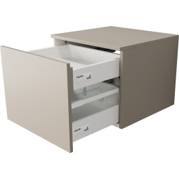 Velvex UNIQUE UNIT tpUNI.50.H40.Y.VY-215 Тумба подвесная выс. 40, выдв. ящик, внутр. ящик, бежевый ш