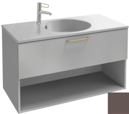 Тумба под раковину Jacob Delafon Odeon Rive Gauche 90 см, EB2553-RX-S32, цвет светло-коричневый сати