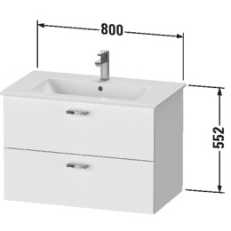 Тумба под раковину Duravit XBase XB618601818 белый