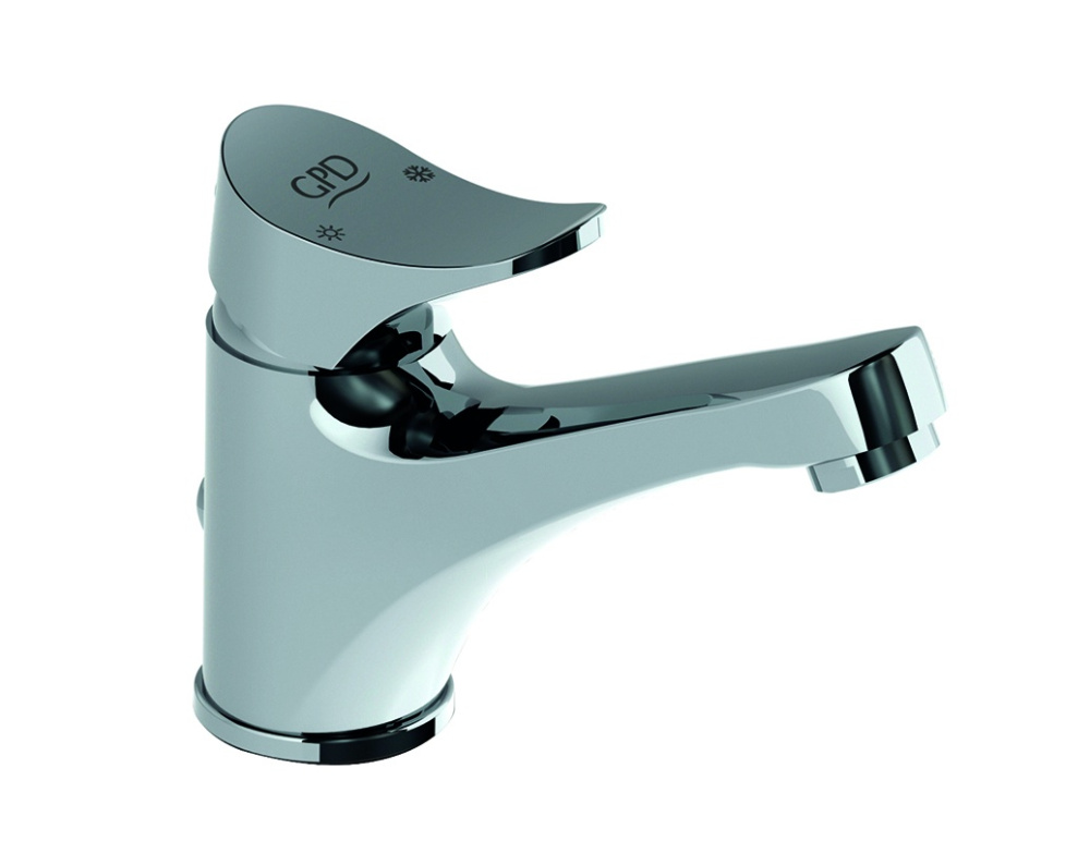 Фото Смеситель GPD Florus MLB170, для раковины, хром