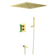 Душевая система встроенная с термостатом Timo Petruma SX-5019/17SM золото матовое