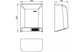 Фото Сушилка для рук автоматическая Nofer Fuga 01851.N черная