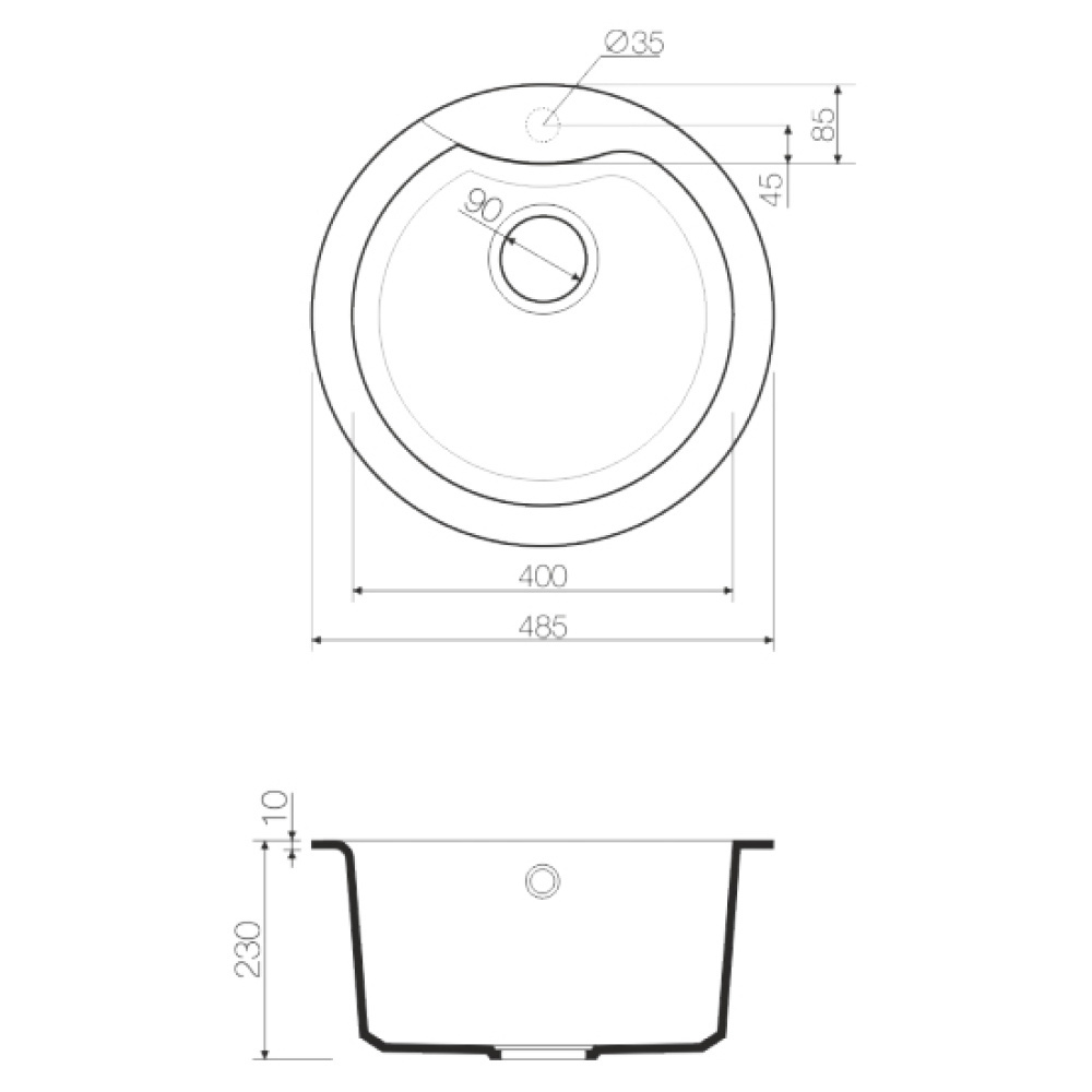 Кухонная мойка Omoikiri Yasugata 48R-BE Tetogranit (4993131) ваниль
